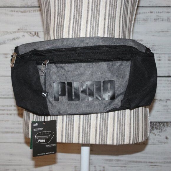 PUMA Traverse Waist Bag Gray and Black NWT - Picture 4 of 4